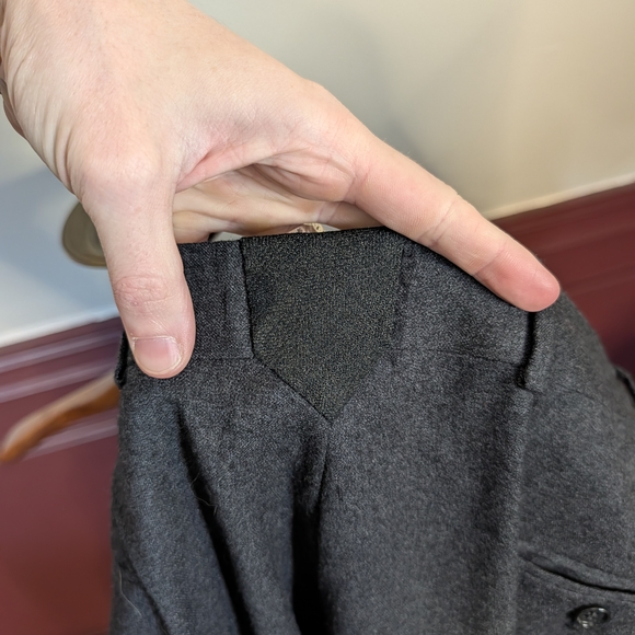 Pendleton Gray Flannel 100% Wool Pleated Cuffed Trousers Dress Pants 36 - Picture 10 of 13